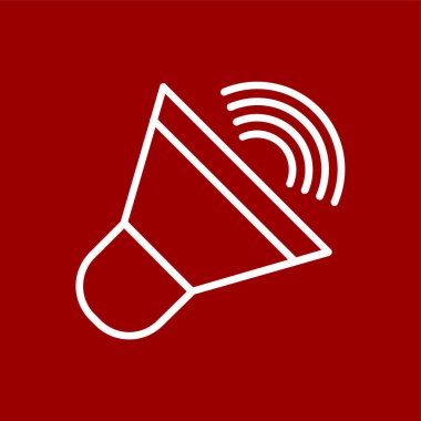 Hoparlör simgesi, vektör illüstrasyonu basit tasarım