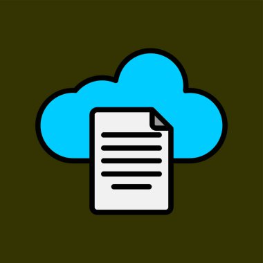 Sayfa simgesi, vektör illüstrasyonu basit tasarım