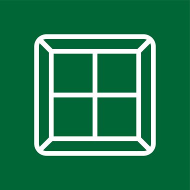 pencere simgesi, vektör illüstrasyonu basit tasarım