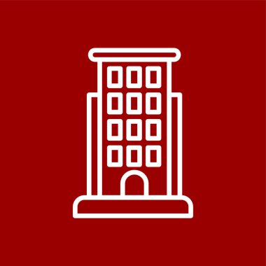 yapı simgesi, vektör illüstrasyonu basit tasarım