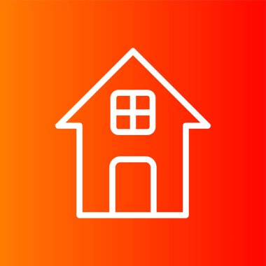 Ev simgesi, vektör illüstrasyonu basit tasarım