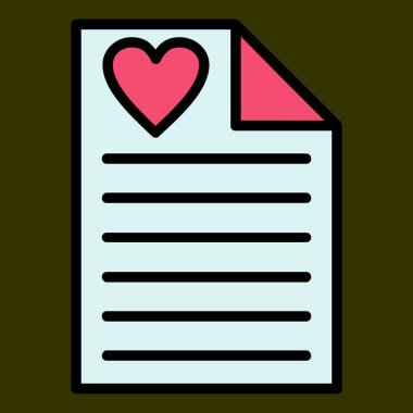 İstek listesi simgesi, vektör illüstrasyonu basit tasarım