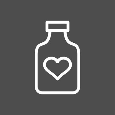 İksir simgesi, vektör illüstrasyonu basit tasarım