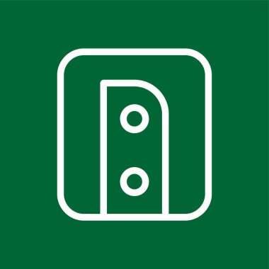 Keskinleştirici simgesi, vektör illüstrasyonu basit tasarım