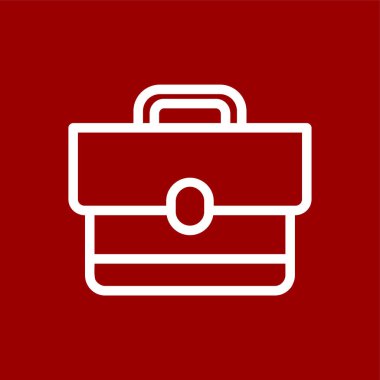 Çanta simgesi, vektör illüstrasyonu basit tasarım