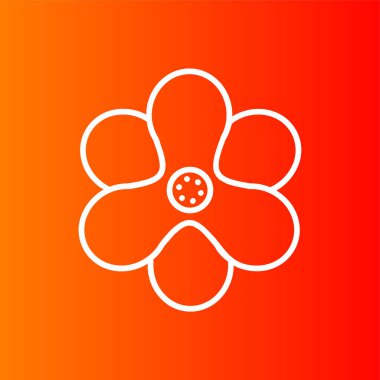 Sümbül simgesi, vektör illüstrasyonu basit tasarım