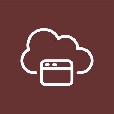 Browser icon, vector illustration simple design