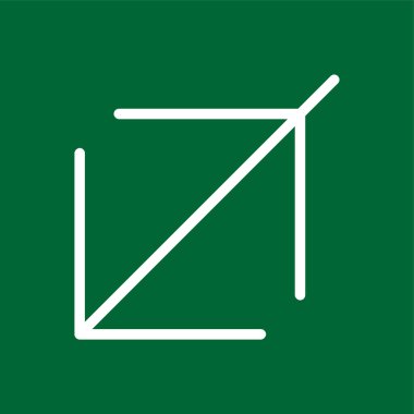 Kırpma simgesi, vektör illüstrasyonu basit tasarım