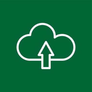 Upload icon, vector illustration simple design