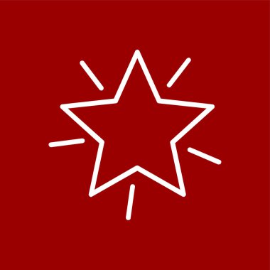 yıldız simgesi, vektör illüstrasyonu basit tasarım