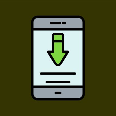 Simge indir, vektör illüstrasyonu basit tasarım