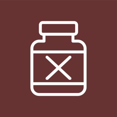 Zehir simgesi, vektör illüstrasyonu basit tasarım