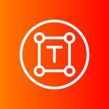 tipografi simgesi, vektör illüstrasyonu basit tasarım