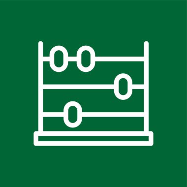 abaküs simgesi, vektör illüstrasyonu basit tasarım