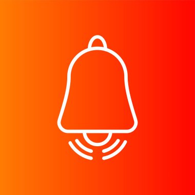 Alarm simgesi, vektör illüstrasyonu basit tasarım