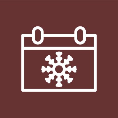 Kış mevsimi simgesi, vektör illüstrasyonu basit tasarım