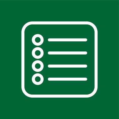 List icon, vector illustration simple design