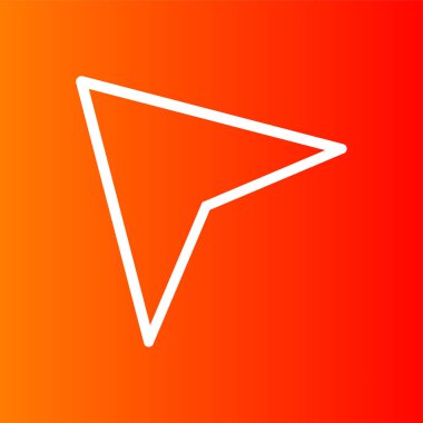 ok simgesi, vektör illüstrasyonu basit tasarım