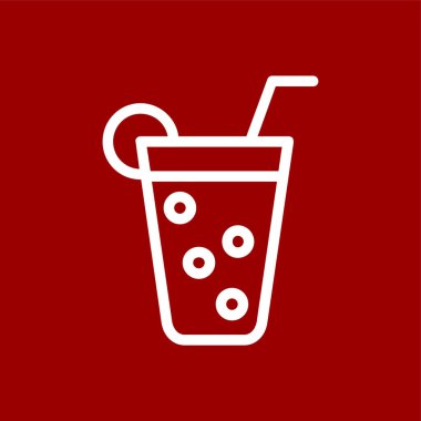 Limonata simgesi, vektör illüstrasyonu basit tasarım