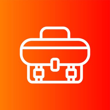 evrak çantası simgesi, vektör illüstrasyonu basit tasarım