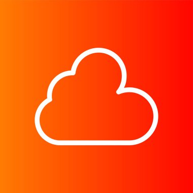 Cloud icon, vector illustration simple design