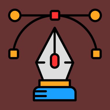 Grafik simgesi, vektör illüstrasyonu basit tasarım