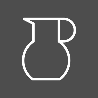 sürahi simgesi, vektör illüstrasyonu basit tasarım