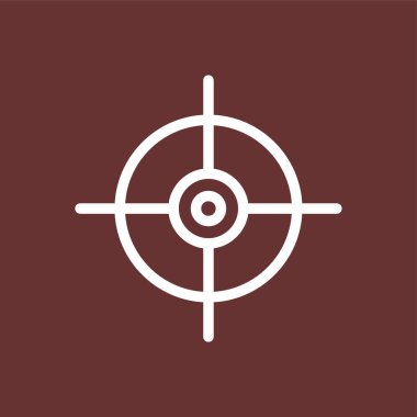 hedef simge, vektör illüstrasyonu basit tasarım