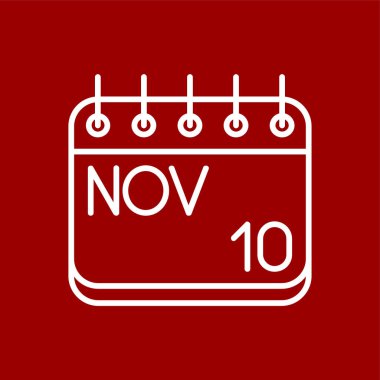 Kasım simgesi, vektör illüstrasyonu basit tasarım