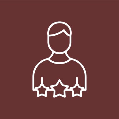 Rol Model simgesi, vektör illüstrasyonu basit tasarım