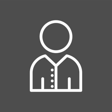 Avatar simgesi, vektör illüstrasyonu basit tasarım