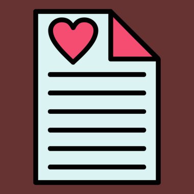 İstek listesi simgesi, vektör illüstrasyonu basit tasarım