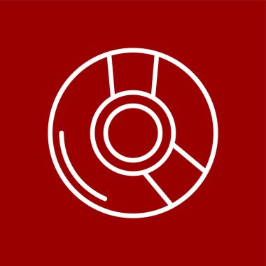 CD simgesi, vektör illüstrasyonu basit tasarım