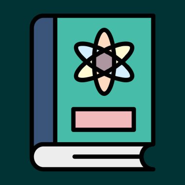 Bilim simgesi, vektör illüstrasyonu basit tasarım