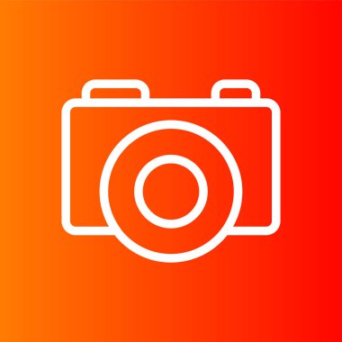 kamera simgesi, vektör illüstrasyonu basit tasarım