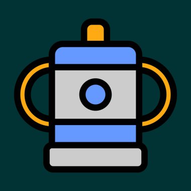 Besleyici simgesi, vektör illüstrasyonu basit tasarım