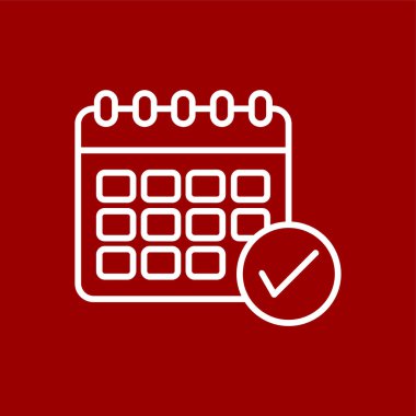 zamanlama simgesi, vektör illüstrasyonu basit tasarım