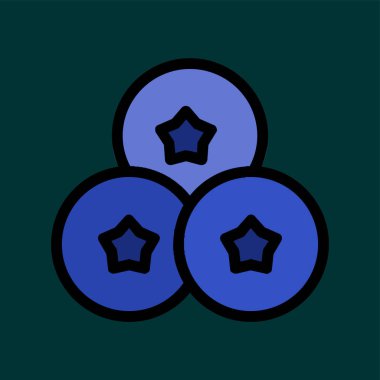 Yabanmersini simgesi, vektör illüstrasyonu basit tasarım