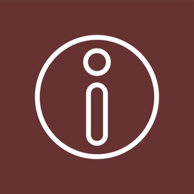 bilgi simgesi, vektör illüstrasyonu basit tasarım