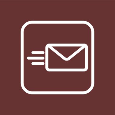 Message icon, vector illustration simple design