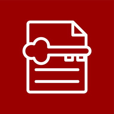 Anahtar sözcük simgesi, vektör illüstrasyonu basit tasarım