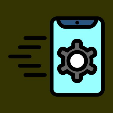 Uygulama Geliştirme simgesi, vektör illüstrasyonu basit tasarım