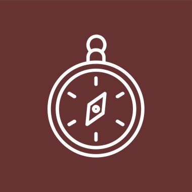 pusula simgesi, vektör illüstrasyonu basit tasarım