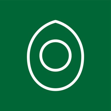 Boild Yumurta simgesi, vektör illüstrasyonu basit tasarım