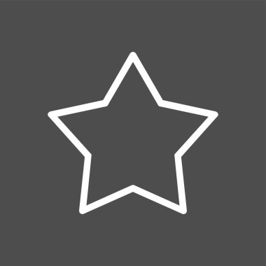 yıldız simgesi, vektör illüstrasyonu basit tasarım