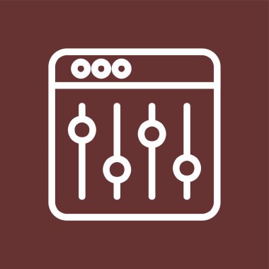 eşitleyici simgesi, vektör illüstrasyonu basit tasarım