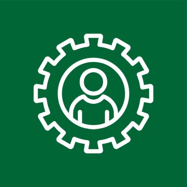 yönetim simgesi, vektör illüstrasyonu basit tasarım