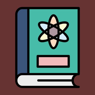 Bilim simgesi, vektör illüstrasyonu basit tasarım