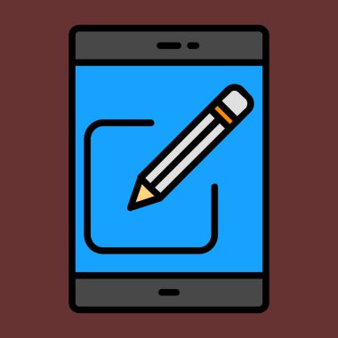 Simge düzenleme, vektör illüstrasyonu basit tasarım