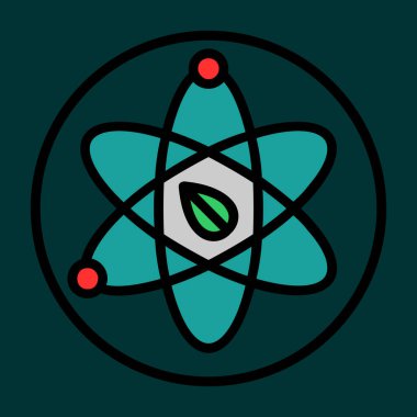 Bilim simgesi, vektör illüstrasyonu basit tasarım